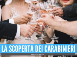 Scoperto matrimonio in provincia di Napoli, c'erano 30 invitati: multati anche gli sposi
