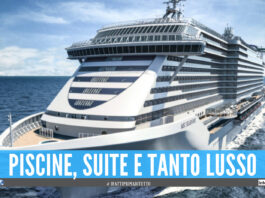 Arriva a Napoli l'MSC Seashore, la nave da crociera più grande mai costruita in Italia