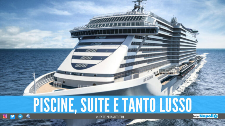 Arriva a Napoli l’MSC Seashore, la nave da crociera più grande mai costruita in Italia