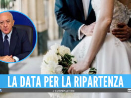 Ripartono i matrimoni in Campania, De Luca firma l'ordinanza: "Anticipati i protocolli di sicurezza"