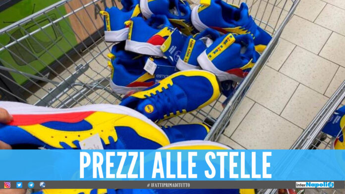 Tornano disponibili le scarpe Lidl, sul web prezzi folli fino a 700 euro