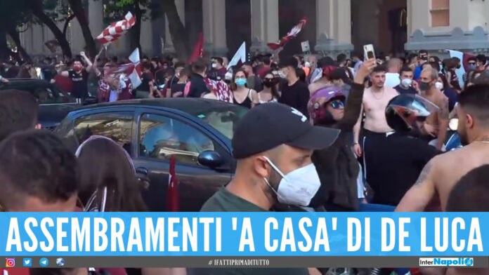 Salernitana in serie A: assembramenti in città