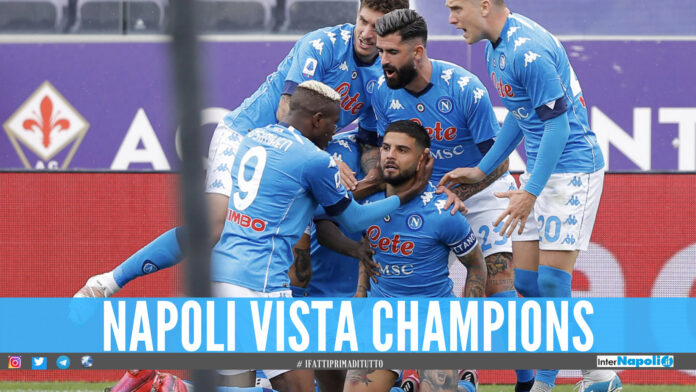 Napoli. Il gol di Insigne a Firenze