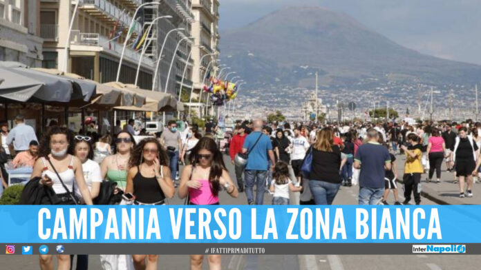 Campania verso la zona bianca