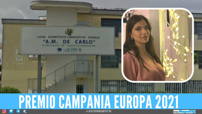 Giugliano, esulta il liceo De Carlo: alla giovane studentessa Giusy Luminoso il premio ‘Campania Europa 2021’
