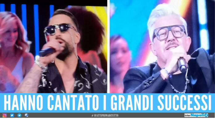 Ciro Rigione ed Enzo Barone sul palco di Felicissima Sera