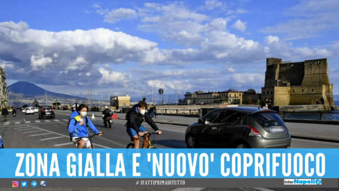 Zona gialla e nuovo coprifuoco in Campania