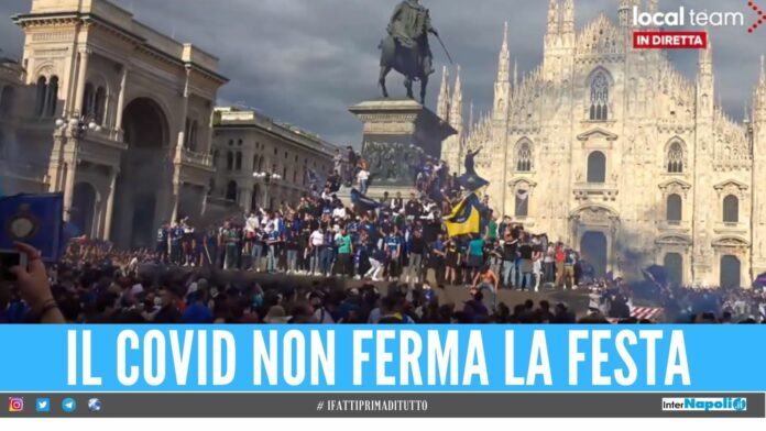 Inter assembramenti piazza vittoria scudetto