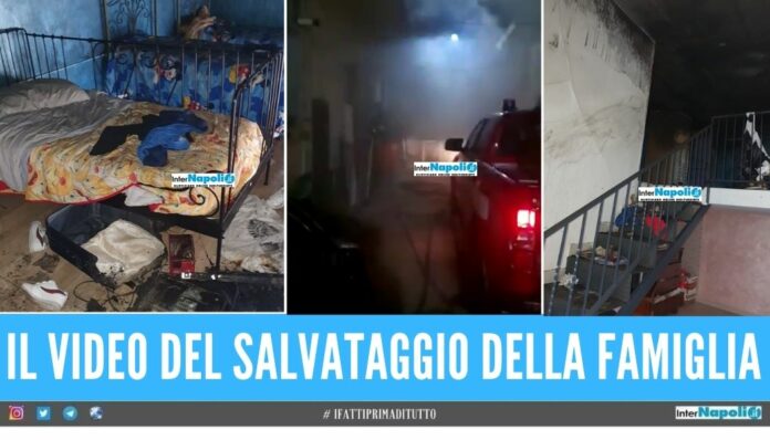 bimbo salvato incendio casavatore poliziotto