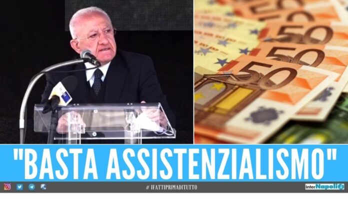 de luca campania contributi bonus reddito di cittadinanza