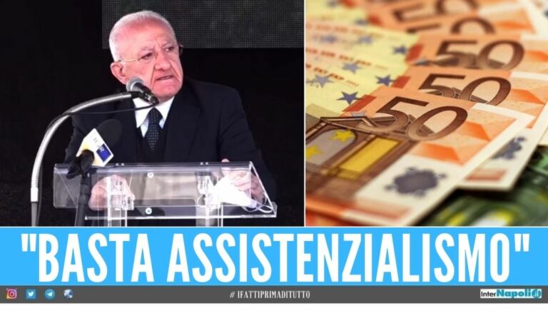 “Basta bonus e regali a vuoto”, De Luca torna ad attaccare i contributi del governo