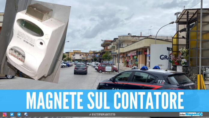 Magnete sul contatore del bar