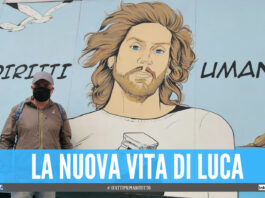 Luca Carnevale ed il murales dedicato a Mario Paciolla