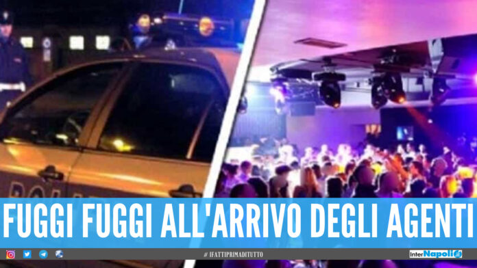 Festino nel noto locale a Bagnoli, centinaia di giovani scappano all'arrivo dalla polizia