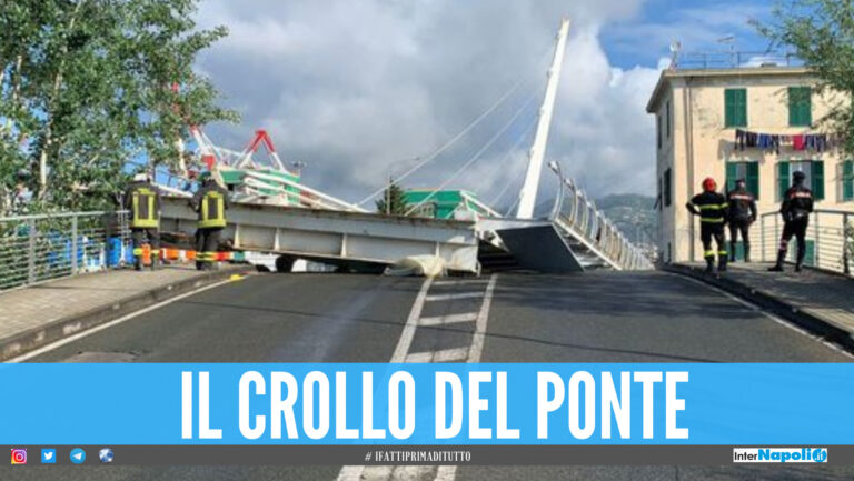 L’Italia cade a pezzi, crolla ponte di 20 metri alla Darsena a La Spezia