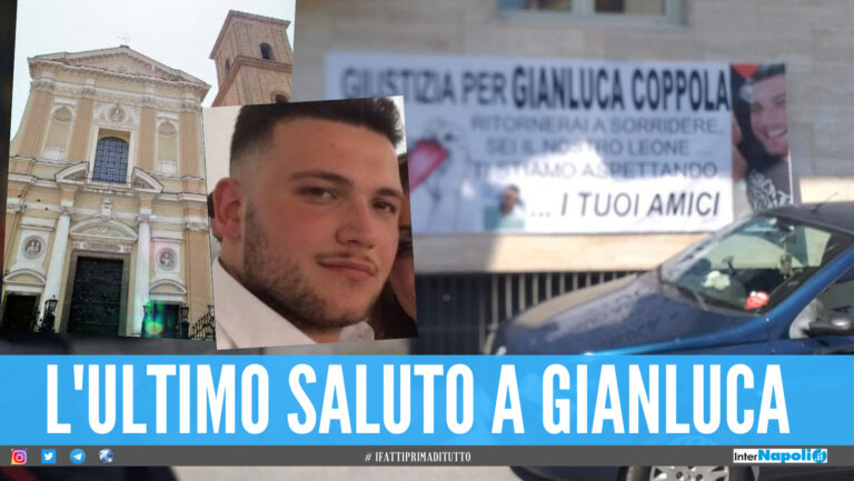 Gianluca Coppola, oggi i funerali a Casoria: “Non ti dimenticheremo mai”
