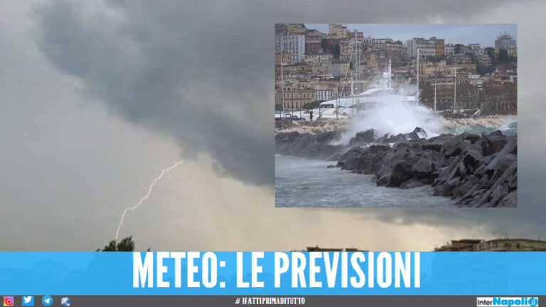 Napoli si sveglia sotto la pioggia, i possibili pericoli causati dal maltempo