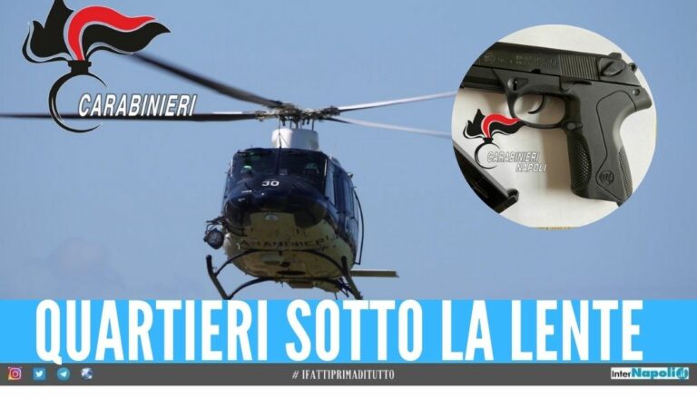 Elicottero in volo sui Quartieri Spagnoli, scoperte pistola e cocaina
