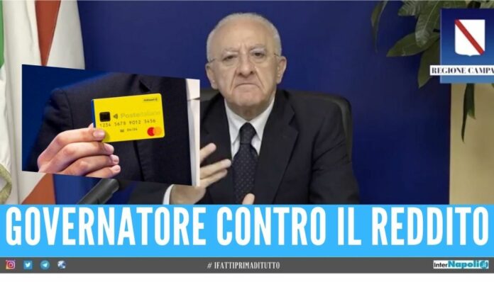 Campania reddito di cittadinanza de luca lavoro