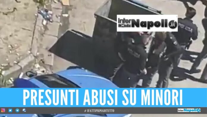 cassonetto scampia abusi minori vele celeste napoli polizia