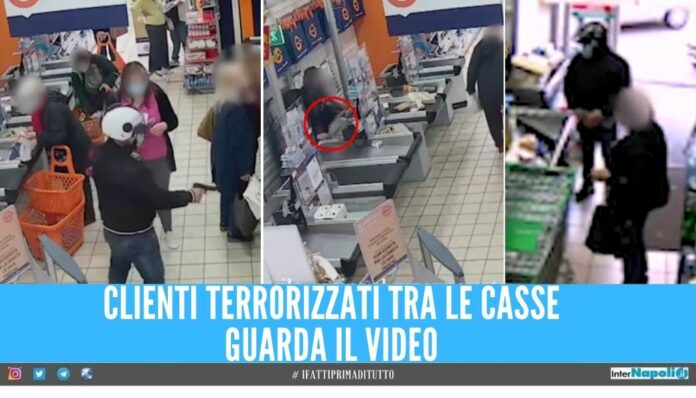 rapine supermercati napoli video rapine