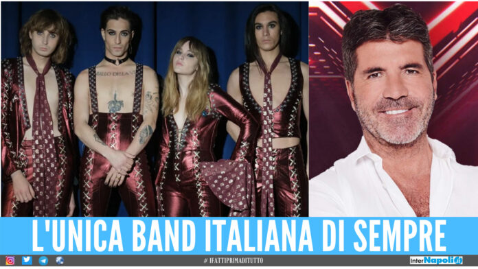 I Maneskin e Simon Cowell