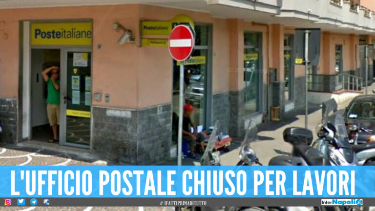 Giugliano, chiude l'ufficio centrale delle Poste: i lavori dureranno 2 settimane