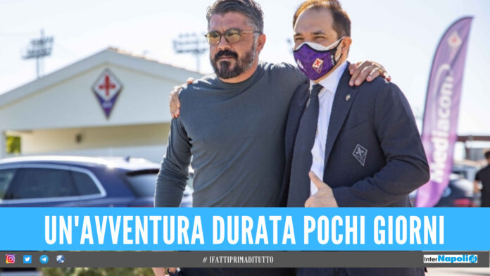 Adesso è ufficiale, Gattuso lascia la Fiorentina: aveva firmato 22 giorni fa