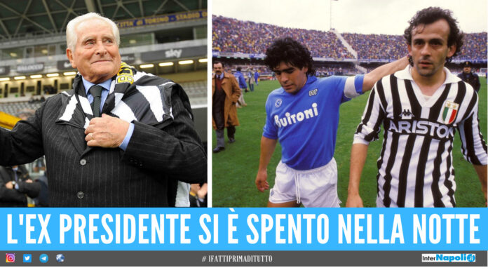 Giampiero Boniperti, Diego Armando Maradona e Michelle Platini