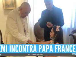 Noemi incontra Papa Francesco in Vaticano