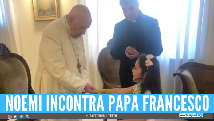 Noemi incontra Papa Francesco in Vaticano
