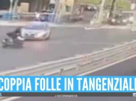Follia in tangenziale a Napoli, impennate e zig zag a 200 Km/h con la moto: coppia nei guai