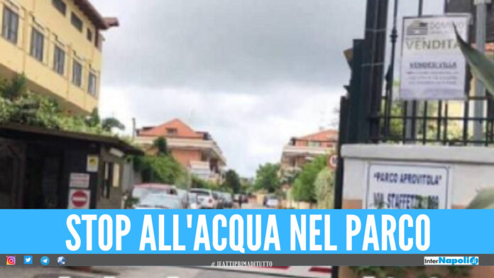 Giugliano. Acqua non conforme, staccata la rete idrica pubblica in un noto parco