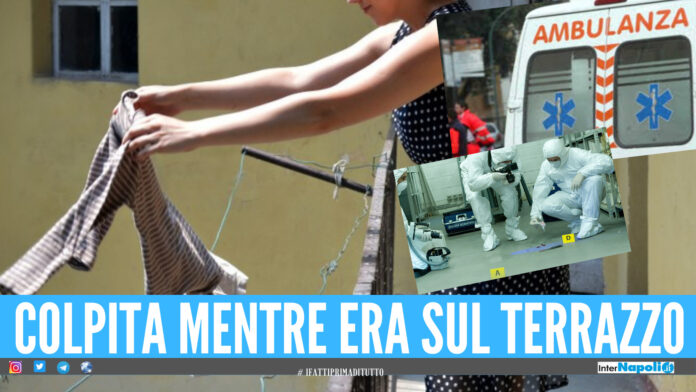 Donna ferita da colpi di pistola