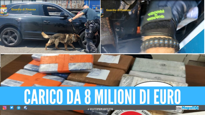 Carico di coca da 8 mln di euro