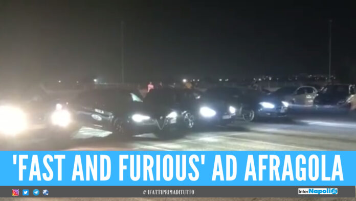 Gare alla 'Fast and Furious' ad Afragola, parcheggio del centro commerciale trasformato in pista