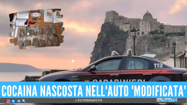 Droga da Napoli a Ischia, in due spediti in carcere: maxi sequestro da 120mila euro