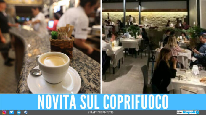 bar caffè ristorante zona bianca mascherina