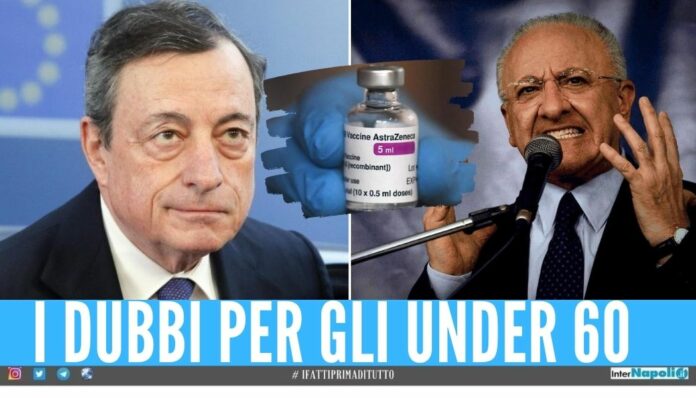 de luca astrazeneca campania under 60 over età limite