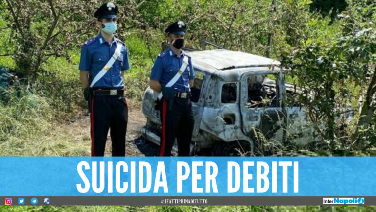 Troppi debiti, si suicida dandosi fuoco all’interno della Fiat Panda