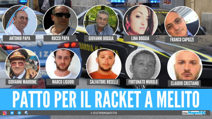 Alcuni dei soggetti finiti in manette a Melito