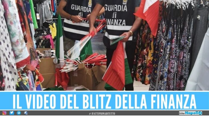 maglie bandiere sequestrate giugliano sant'antimo