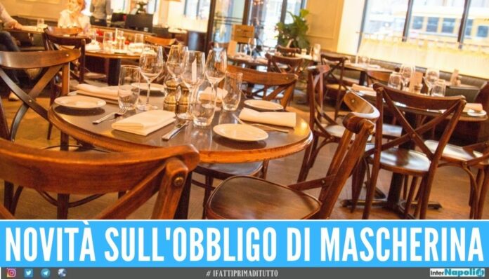 mascherina ristoranti posto limite