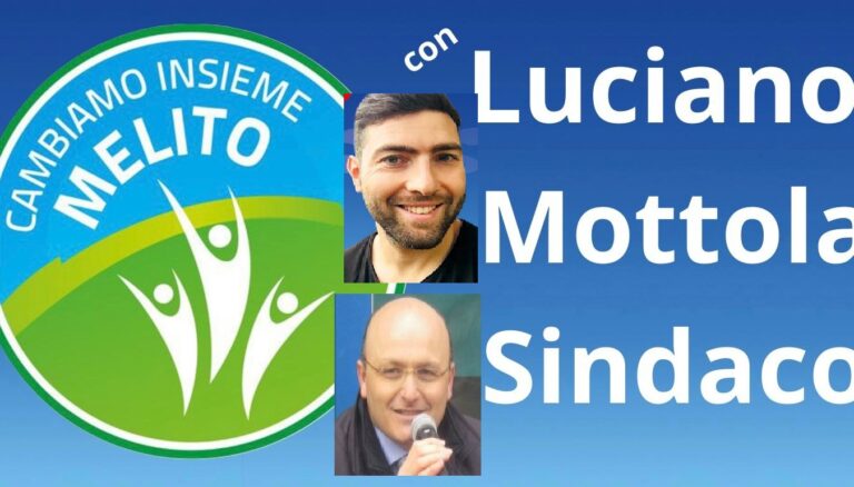 Elezioni, la lista civica Cambiamo Insieme Melito si schiera con il candidato sindaco Luciano Mottola
