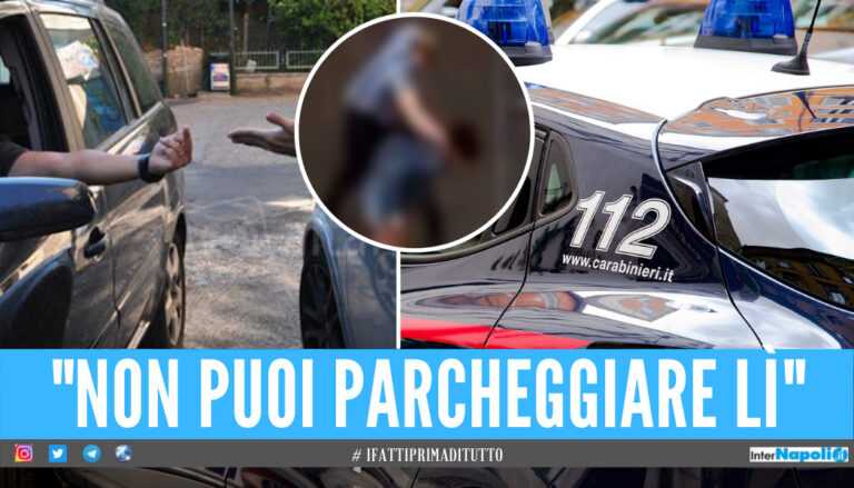 Rissa furibonda per un parcheggio selvaggio a Napoli, 3 feriti e un’auto distrutta