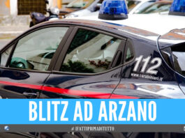 Blitz dei carabinieri ad Arzano, si cercano armi e droga: controllate oltre 60 persone