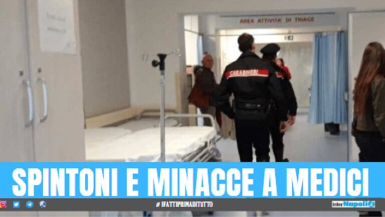 Violenta aggressione all’ospedale di Giugliano, arrivano i carabinieri