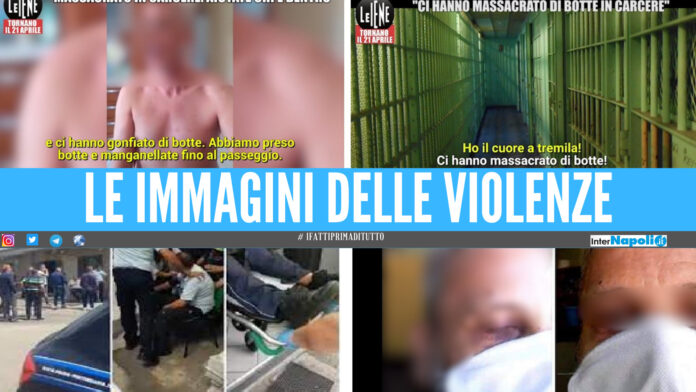Le immagini delle violenze nel carcere di Santa Maria Capua Vetere