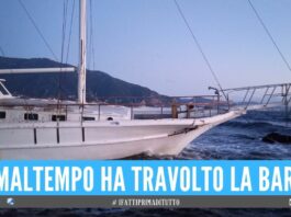 Barca a vela spiaggiata in provincia di Napoli, era senza passeggeri