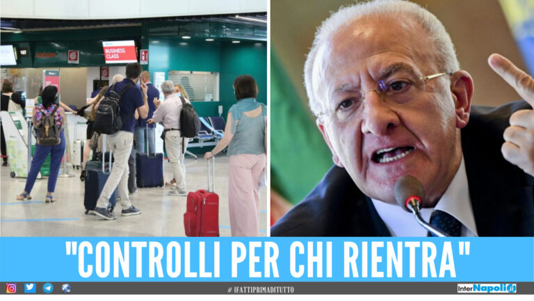 Nuova ordinanza di De Luca, aeroporto di Capodichino blindato per i viaggi all’estero